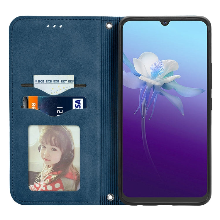 For vivo V20 2021 Retro Skin Feel Business Magnetic Horizontal Flip Leather Case with Holder & Card Slots & Wallet & Photo Frame