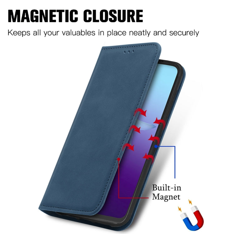 For vivo V20 2021 Retro Skin Feel Business Magnetic Horizontal Flip Leather Case with Holder & Card Slots & Wallet & Photo Frame