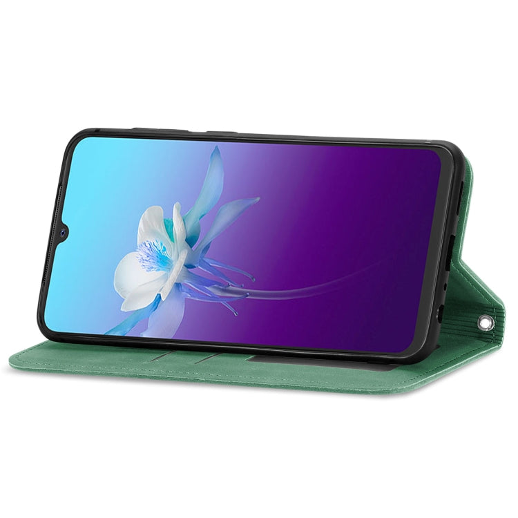 For vivo V20 2021 Retro Skin Feel Business Magnetic Horizontal Flip Leather Case with Holder & Card Slots & Wallet & Photo Frame