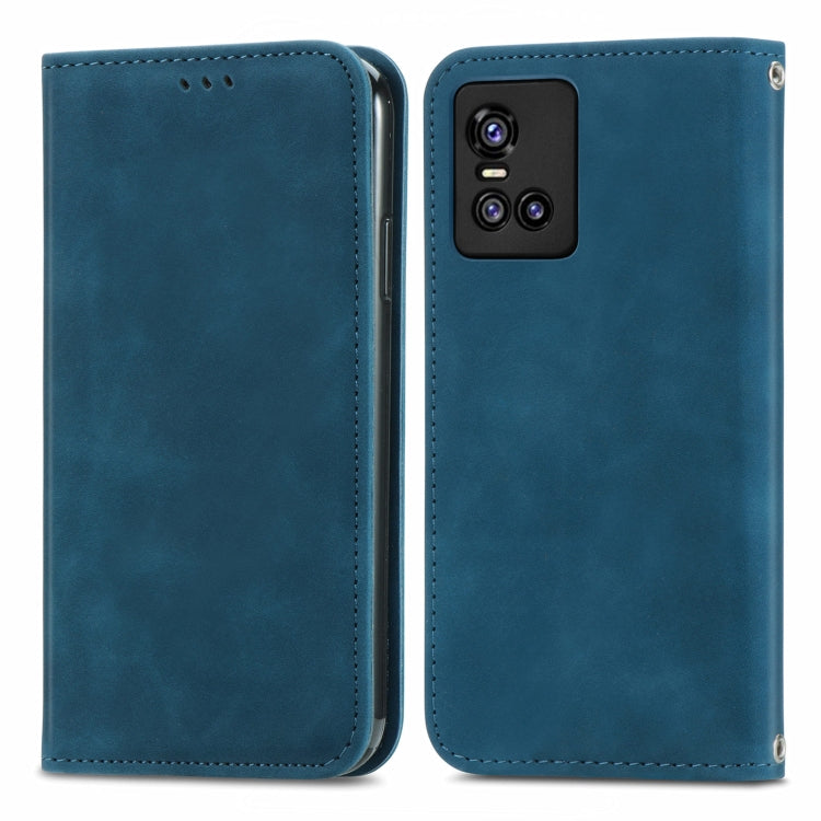 For vivo S10/ S10 Pro Retro Skin Feel Business Magnetic Horizontal Flip Leather Case with Holder & Card Slots & Wallet & Photo Frame