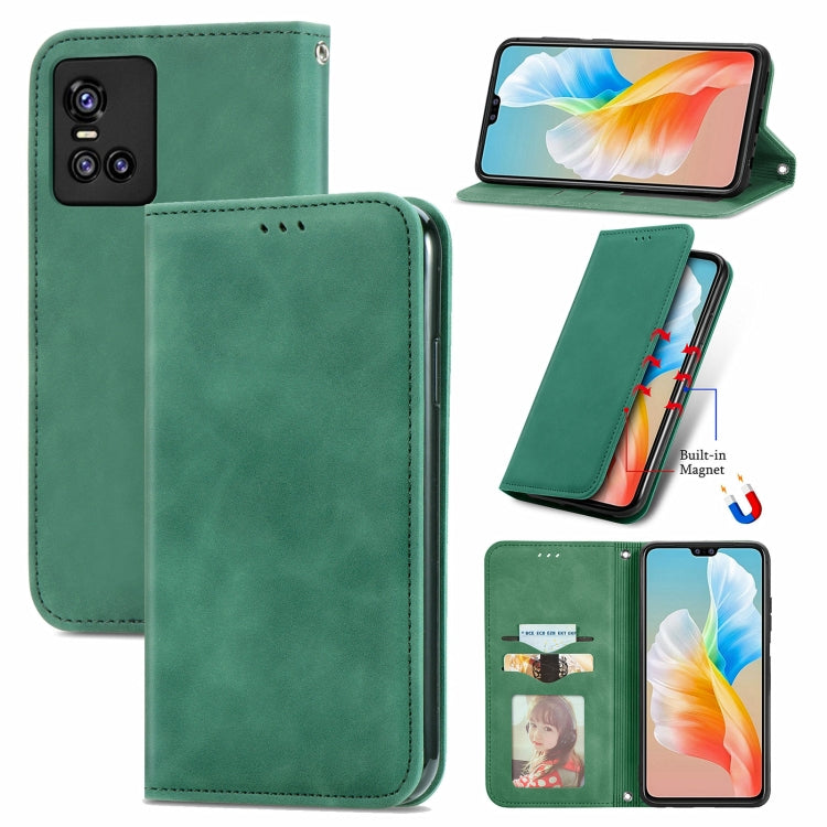 For vivo S10/ S10 Pro Retro Skin Feel Business Magnetic Horizontal Flip Leather Case with Holder & Card Slots & Wallet & Photo Frame