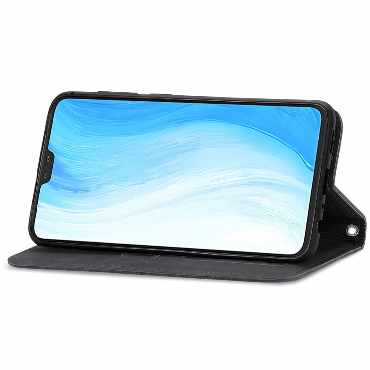 For vivo S7 Retro Skin Feel Business Magnetic Horizontal Flip Leather Case with Holder & Card Slots & Wallet & Photo Frame