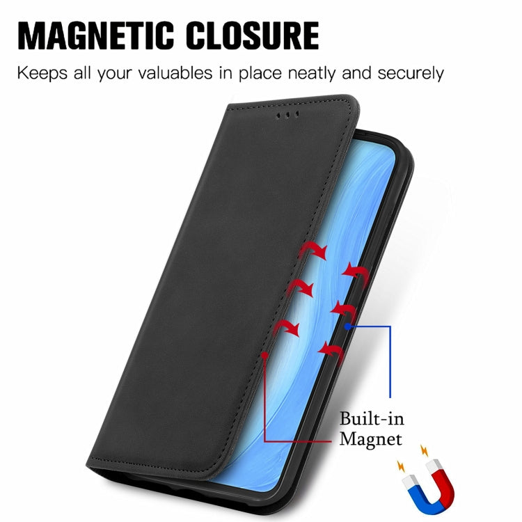 For vivo S7 Retro Skin Feel Business Magnetic Horizontal Flip Leather Case with Holder & Card Slots & Wallet & Photo Frame