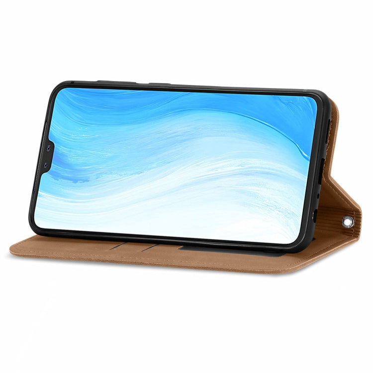 For vivo S7 Retro Skin Feel Business Magnetic Horizontal Flip Leather Case with Holder & Card Slots & Wallet & Photo Frame