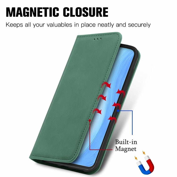 For vivo S7 Retro Skin Feel Business Magnetic Horizontal Flip Leather Case with Holder & Card Slots & Wallet & Photo Frame