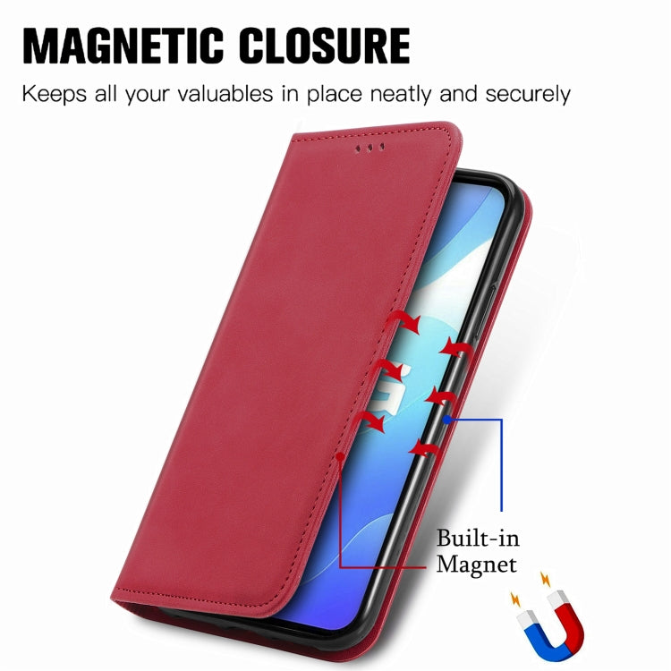 For vivo S7 E Retro Skin Feel Business Magnetic Horizontal Flip Leather Case with Holder & Card Slots & Wallet & Photo Frame