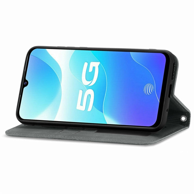 For vivo S7 E Retro Skin Feel Business Magnetic Horizontal Flip Leather Case with Holder & Card Slots & Wallet & Photo Frame