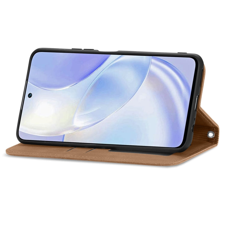 For Huawei nova 8 SE Youth Retro Skin Feel Business Magnetic Horizontal Flip Leather Case with Holder & Card Slots & Wallet & Photo Frame