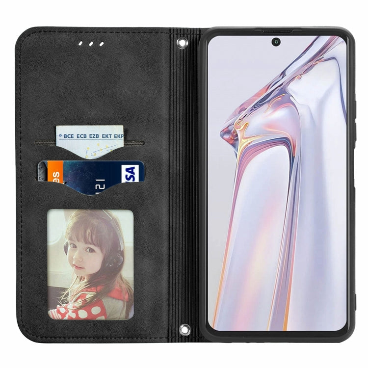 For Blackview A100 Retro Skin Feel Business Magnetic Horizontal Flip Leather Case with Holder & Card Slots & Wallet & Photo Frame