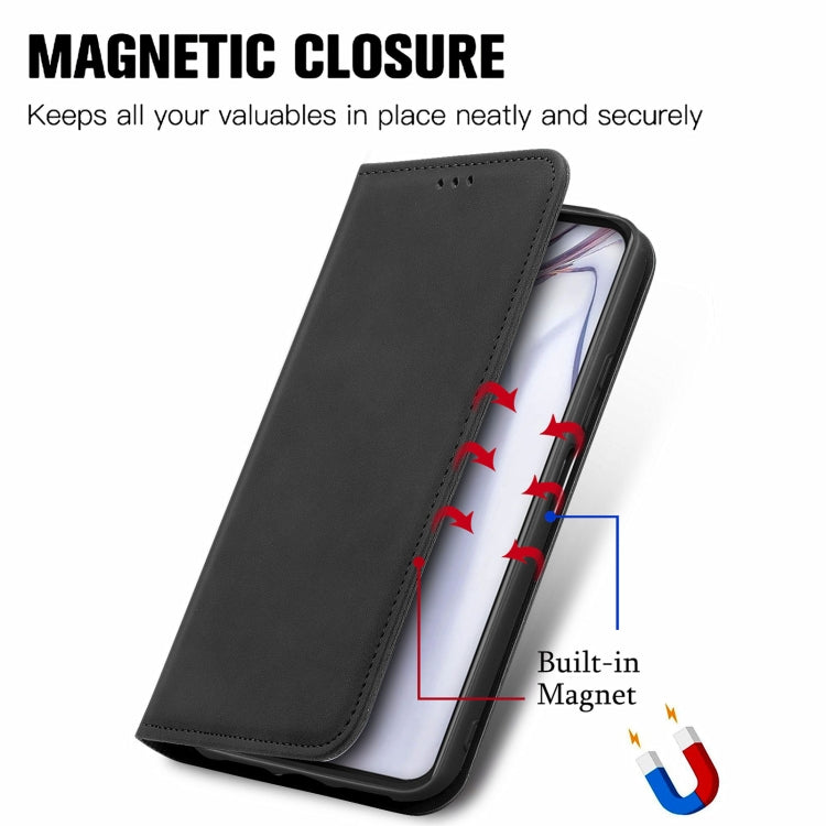 For Blackview A100 Retro Skin Feel Business Magnetic Horizontal Flip Leather Case with Holder & Card Slots & Wallet & Photo Frame