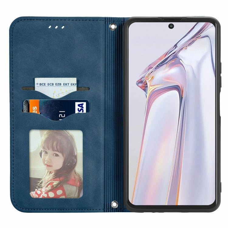 For Blackview A100 Retro Skin Feel Business Magnetic Horizontal Flip Leather Case with Holder & Card Slots & Wallet & Photo Frame
