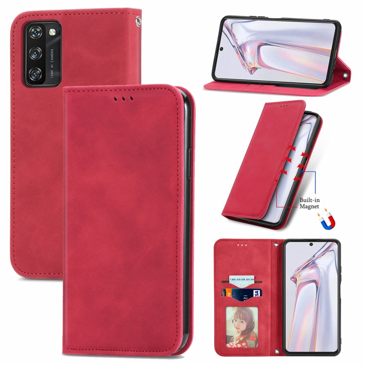 For Blackview A100 Retro Skin Feel Business Magnetic Horizontal Flip Leather Case with Holder & Card Slots & Wallet & Photo Frame