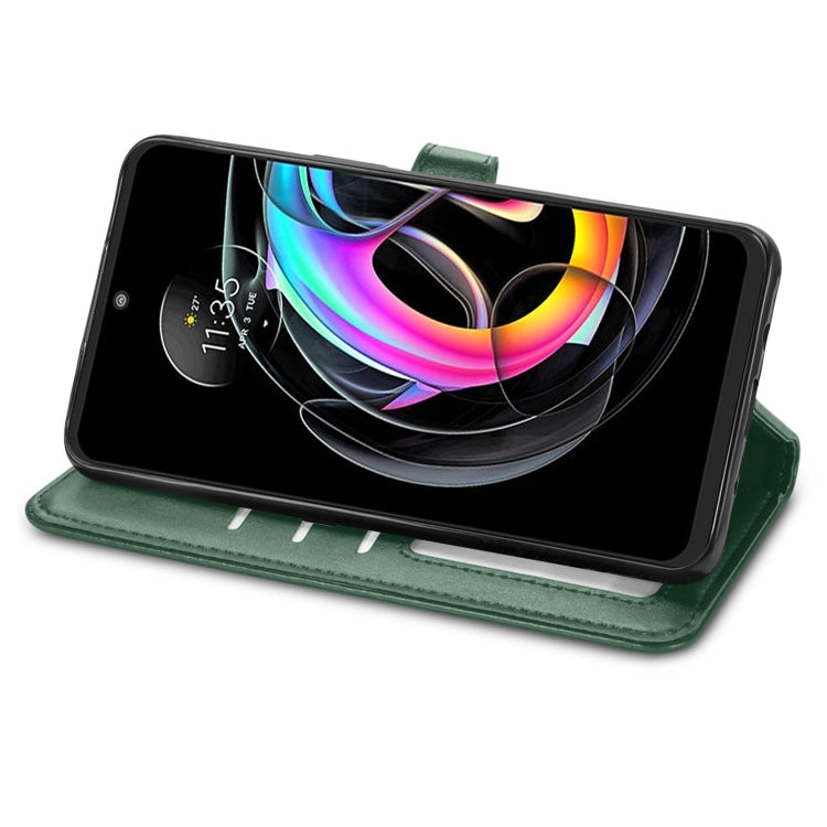 For Motorola Edge 20 Lite Solid Color Leather Buckle Phone Case with Lanyard & Photo Frame & Card Slot & Wallet & Stand Function