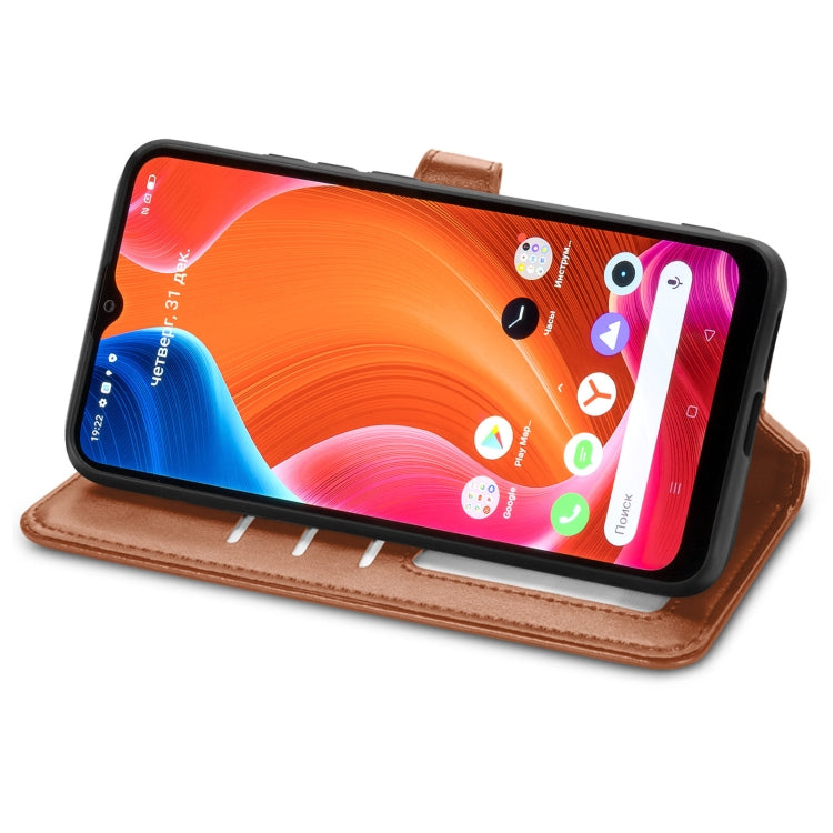 For OPPO Realme C20 Solid Color Leather Buckle Phone Case with Lanyard & Photo Frame & Card Slot & Wallet & Stand Function