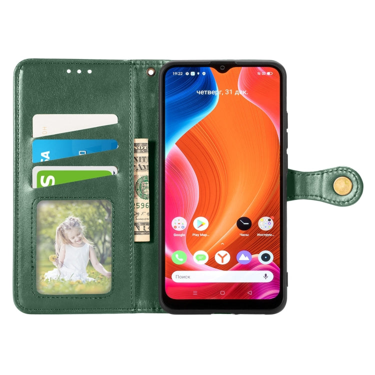 For OPPO Realme C20 Solid Color Leather Buckle Phone Case with Lanyard & Photo Frame & Card Slot & Wallet & Stand Function