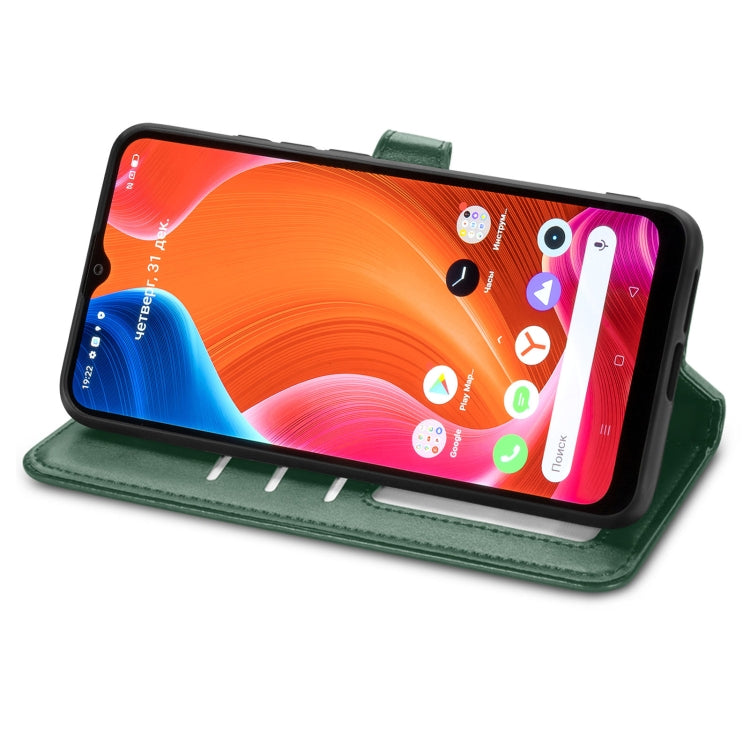 For OPPO Realme C20 Solid Color Leather Buckle Phone Case with Lanyard & Photo Frame & Card Slot & Wallet & Stand Function