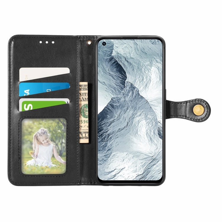 For OPPO Realme GT Master Solid Color Leather Buckle Phone Case with Lanyard & Photo Frame & Card Slot & Wallet & Stand Function