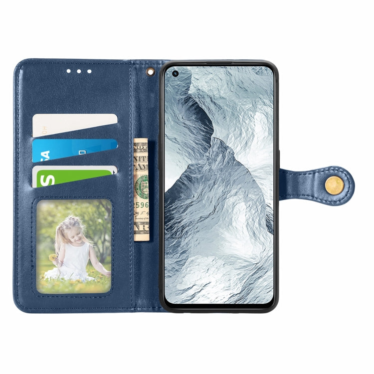 For OPPO Realme GT Master Solid Color Leather Buckle Phone Case with Lanyard & Photo Frame & Card Slot & Wallet & Stand Function