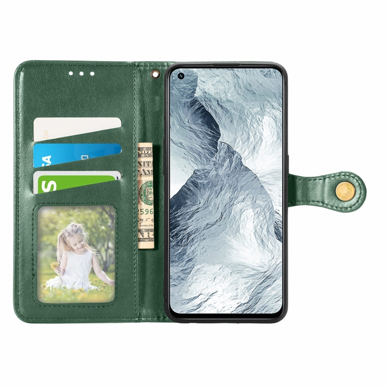For OPPO Realme GT Master Solid Color Leather Buckle Phone Case with Lanyard & Photo Frame & Card Slot & Wallet & Stand Function