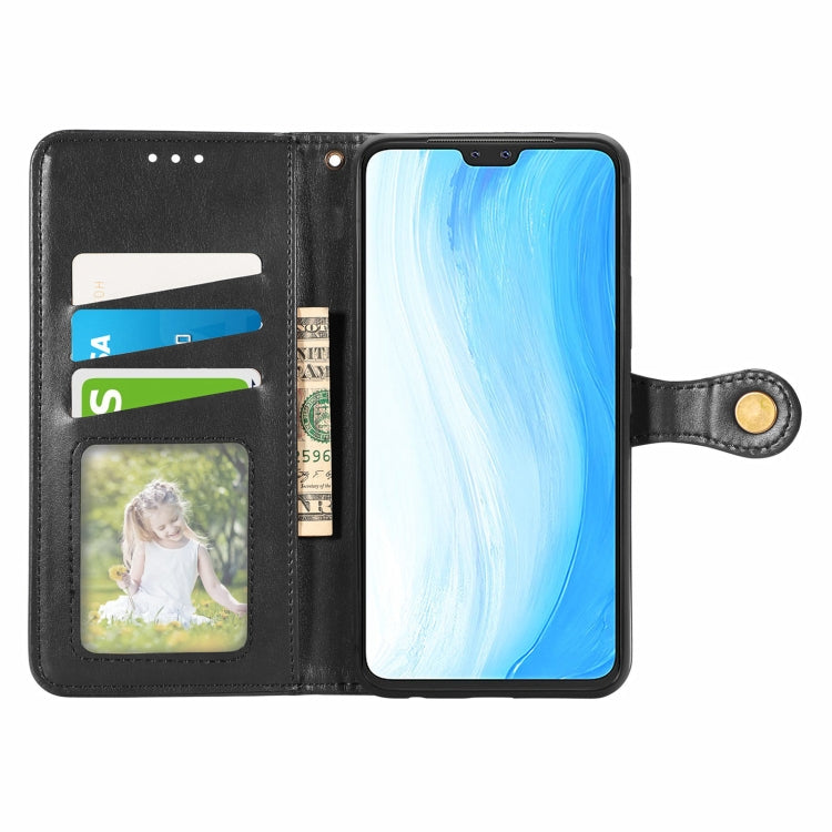 For vivo S7 Solid Color Leather Buckle Phone Case