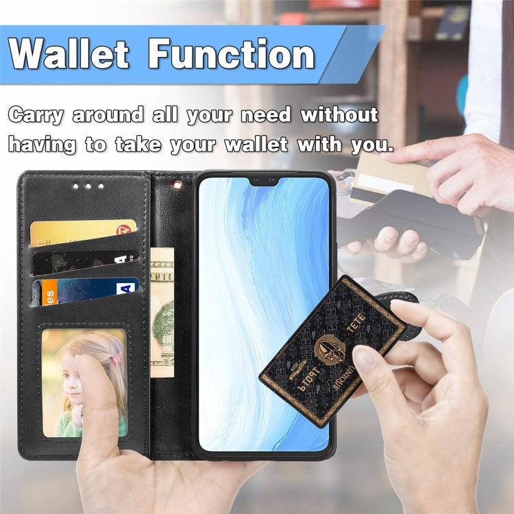 For vivo S7 Solid Color Leather Buckle Phone Case