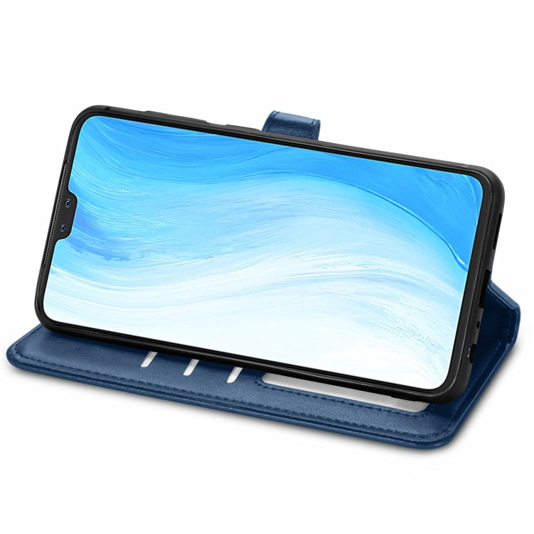 For vivo S7 Solid Color Leather Buckle Phone Case