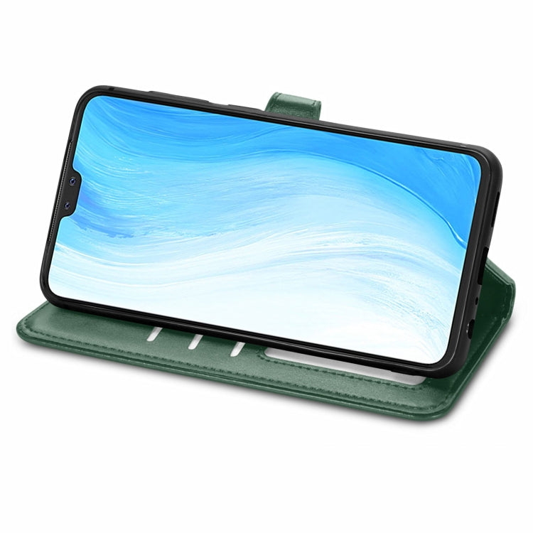 For vivo S7 Solid Color Leather Buckle Phone Case