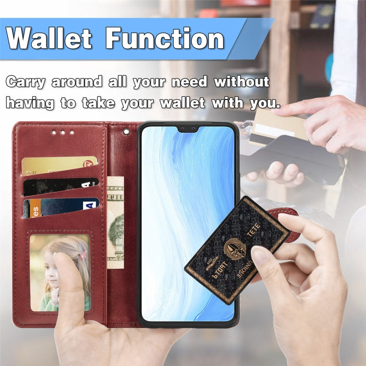 For vivo S7 Solid Color Leather Buckle Phone Case