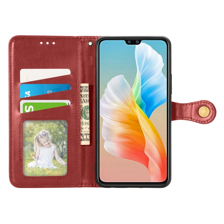 For vivo S10 / S10 Pro Solid Color Leather Buckle Phone Case