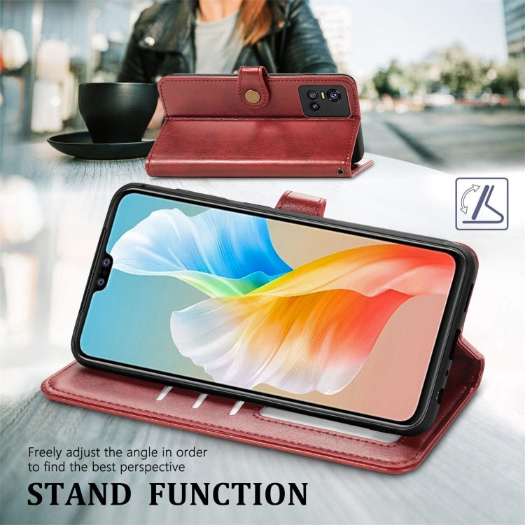 For vivo S10 / S10 Pro Solid Color Leather Buckle Phone Case
