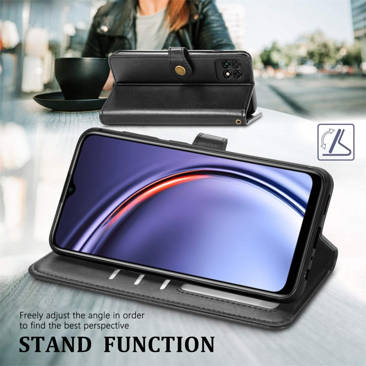 For Huawei Maimang 10 SE Solid Color Leather Buckle Phone Case with Lanyard & Photo Frame & Card Slot & Wallet & Stand Function