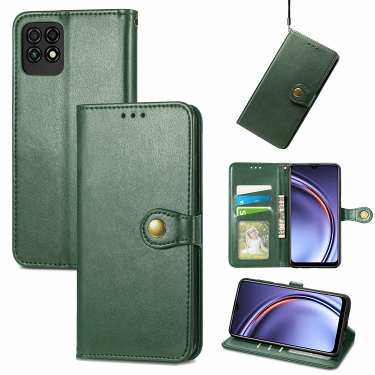 For Huawei Maimang 10 SE Solid Color Leather Buckle Phone Case with Lanyard & Photo Frame & Card Slot & Wallet & Stand Function