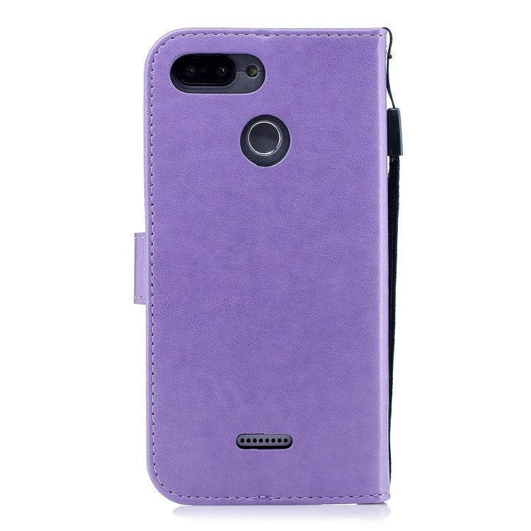 Diamond Encrusted Butterflies Love Flowers Pattern Horizontal Flip Leather Case for Xiaomi Redmi 6 ,  with Holder & Card Slots & Wallet & Lanyard