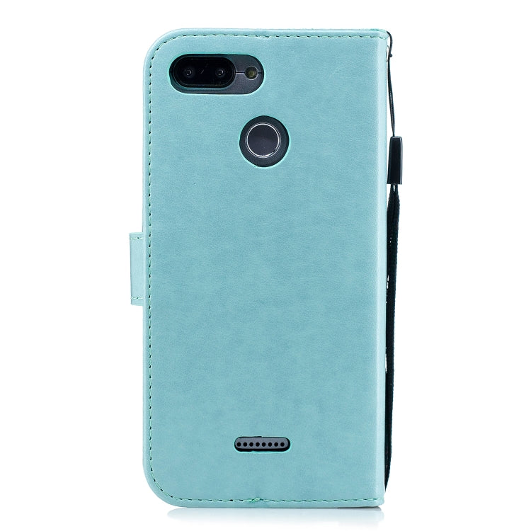 Diamond Encrusted Butterflies Love Flowers Pattern Horizontal Flip Leather Case for Xiaomi Redmi 6 ,  with Holder & Card Slots & Wallet & Lanyard