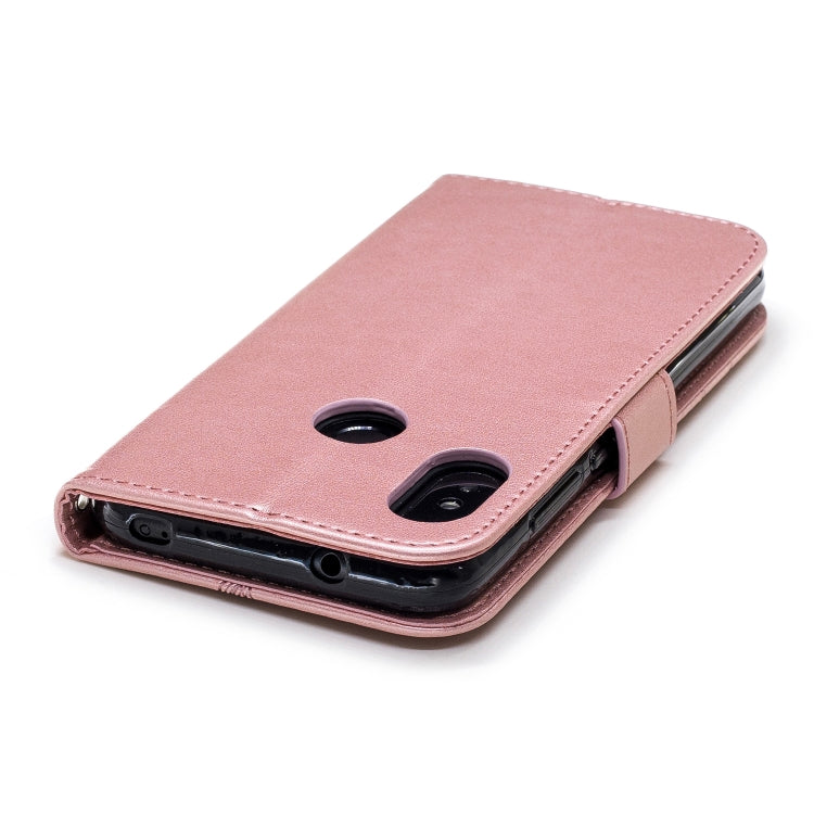 Diamond Encrusted Butterflies Love Flowers Pattern Horizontal Flip Leather Case for Xiaomi Redmi Note 6 Pro  , with Holder & Card Slots & Wallet & Lanyard
