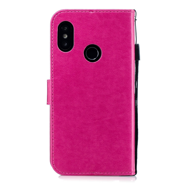 Diamond Encrusted Butterflies Love Flowers Pattern Horizontal Flip Leather Case for Xiaomi Redmi Note 6 Pro  , with Holder & Card Slots & Wallet & Lanyard