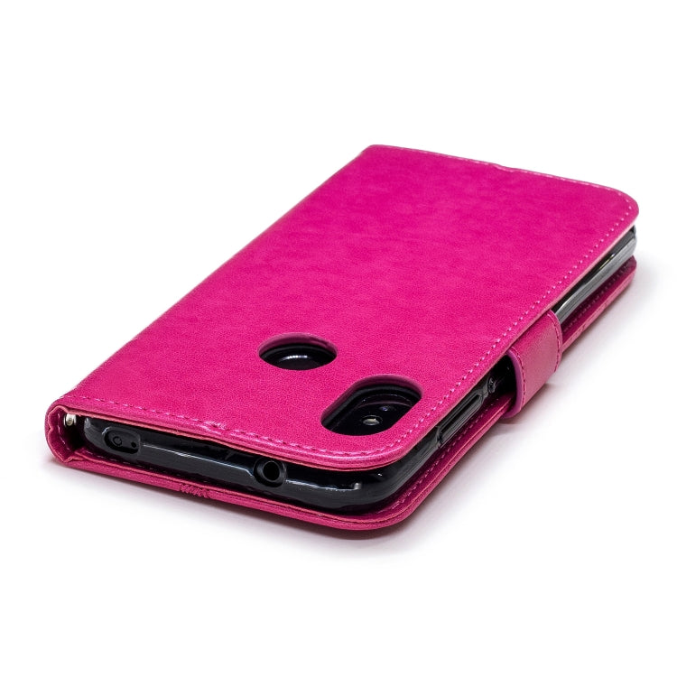 Diamond Encrusted Butterflies Love Flowers Pattern Horizontal Flip Leather Case for Xiaomi Redmi Note 6 Pro  , with Holder & Card Slots & Wallet & Lanyard