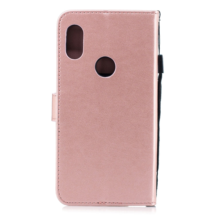 Diamond Encrusted Butterflies Love Flowers Pattern Horizontal Flip Leather Case for Xiaomi Redmi Note 6 ,  with Holder & Card Slots & Wallet & Lanyard