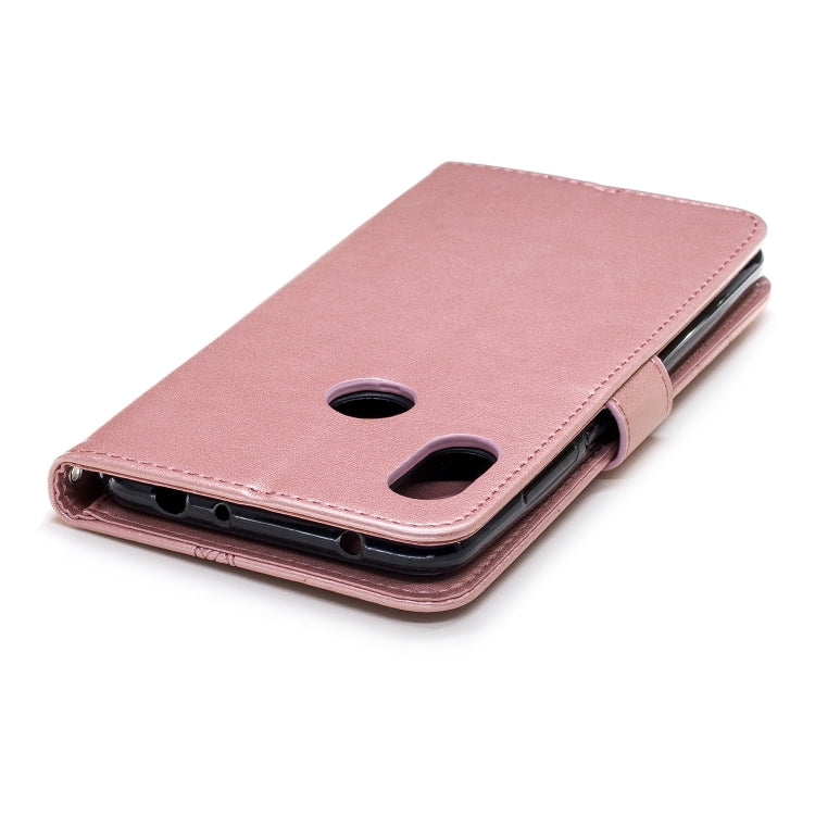 Diamond Encrusted Butterflies Love Flowers Pattern Horizontal Flip Leather Case for Xiaomi Redmi Note 6 ,  with Holder & Card Slots & Wallet & Lanyard