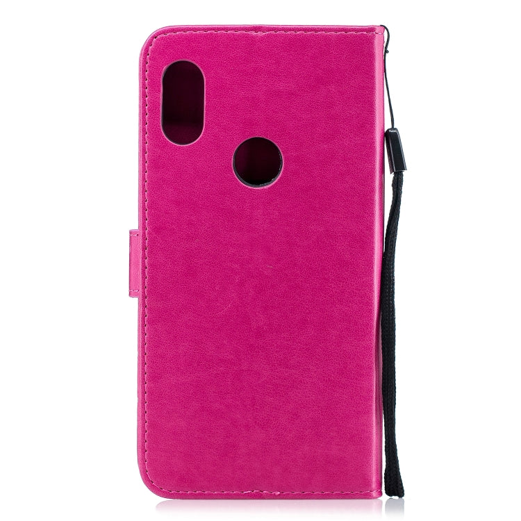 Diamond Encrusted Butterflies Love Flowers Pattern Horizontal Flip Leather Case for Xiaomi Redmi Note 6 ,  with Holder & Card Slots & Wallet & Lanyard