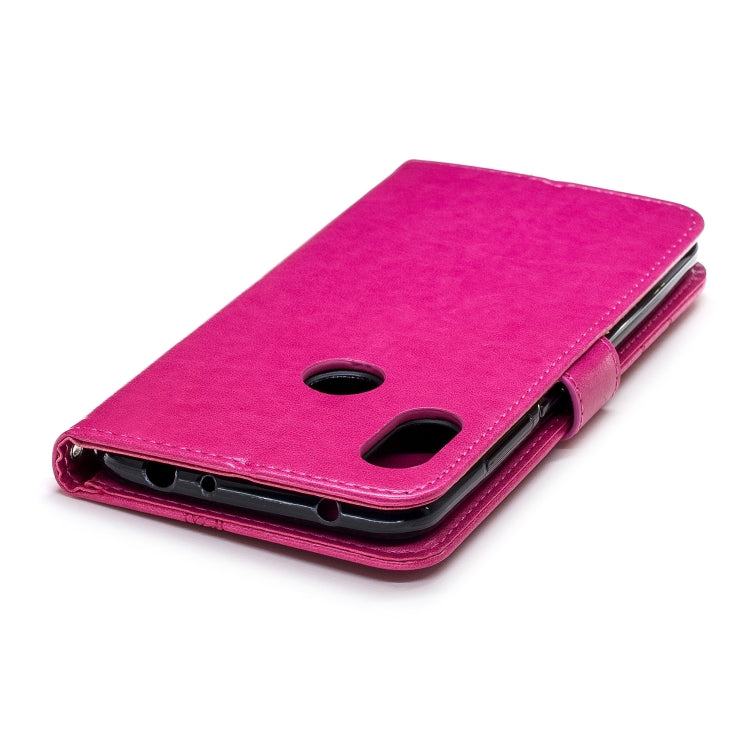 Diamond Encrusted Butterflies Love Flowers Pattern Horizontal Flip Leather Case for Xiaomi Redmi Note 6 ,  with Holder & Card Slots & Wallet & Lanyard