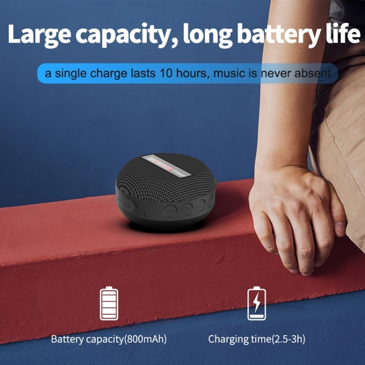 BT368 LED Digital Display Outdoor Portable IPX65 Waterproof Bluetooth Speaker