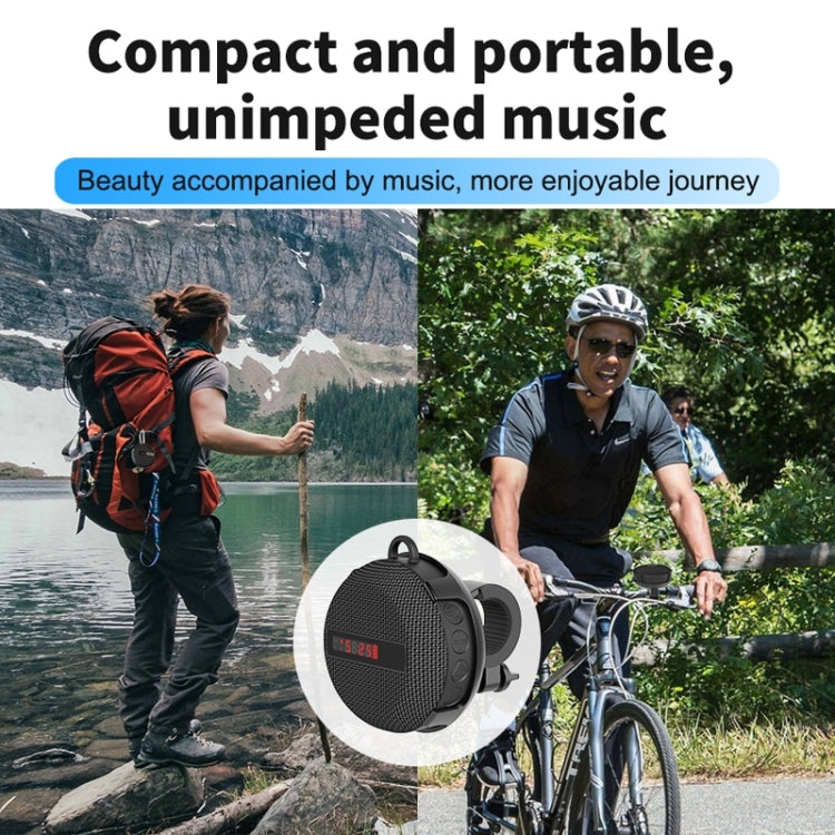 BT368 LED Digital Display Outdoor Portable IPX65 Waterproof Bluetooth Speaker