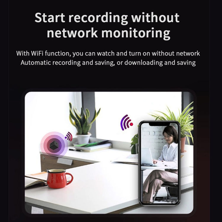 A12 Wifi Camera Remote Surveillance Camera Ultra HD 1080p Cloud Storage Wireless Camera(Black)