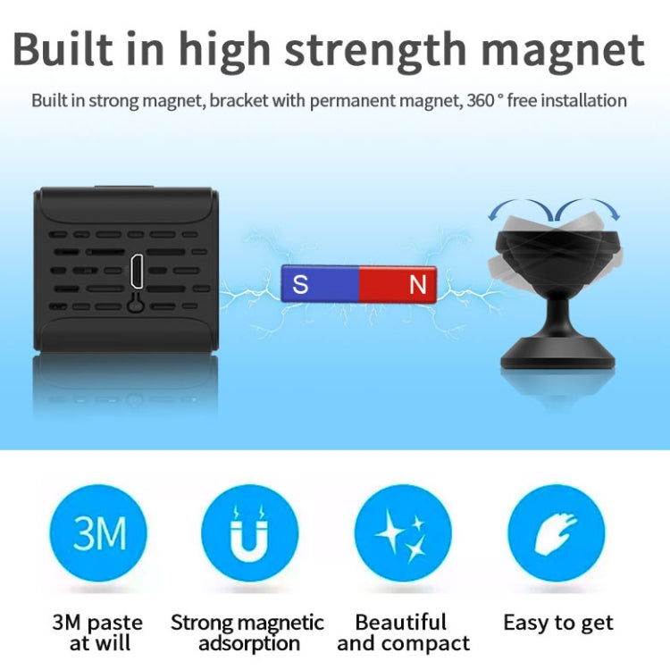 A12 Wifi Camera Remote Surveillance Camera Ultra HD 1080p Cloud Storage Wireless Camera(Black)