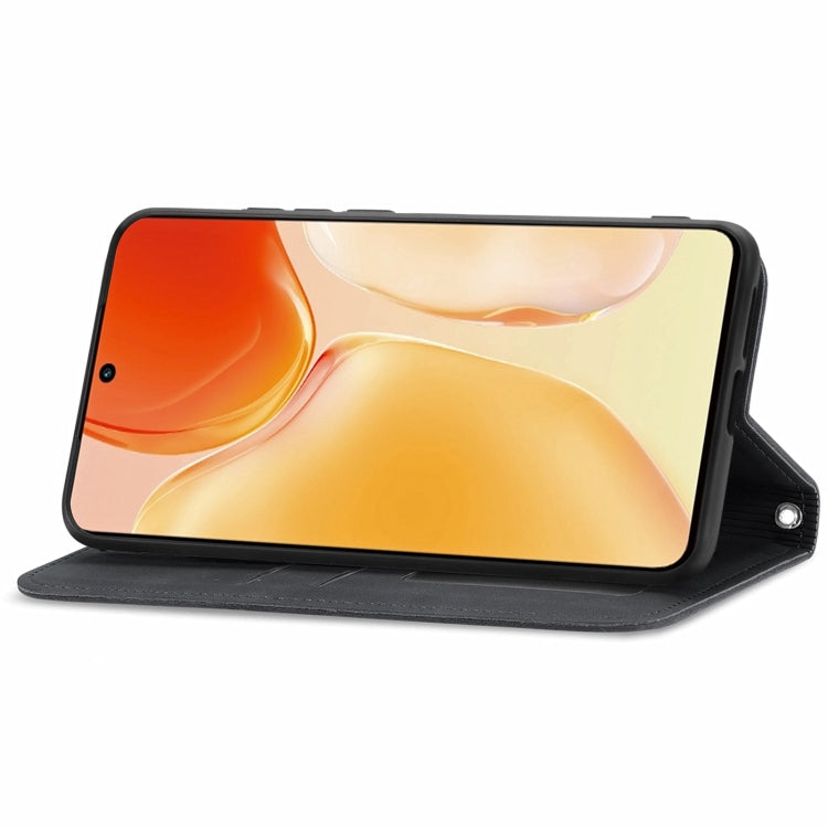 For vivo X70 Retro Skin Feel Business Magnetic Horizontal Flip Leather Case with Holder & Card Slots & Wallet & Photo Frame