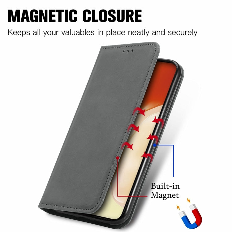 For vivo X70 Retro Skin Feel Business Magnetic Horizontal Flip Leather Case with Holder & Card Slots & Wallet & Photo Frame