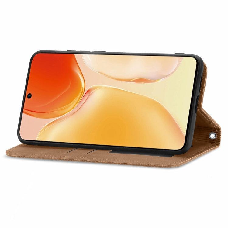For vivo X70 Retro Skin Feel Business Magnetic Horizontal Flip Leather Case with Holder & Card Slots & Wallet & Photo Frame