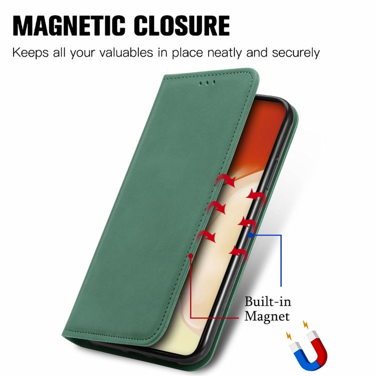 For vivo X70 Retro Skin Feel Business Magnetic Horizontal Flip Leather Case with Holder & Card Slots & Wallet & Photo Frame