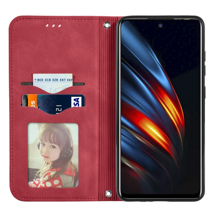 For TECNO Pova 2 Retro Skin Feel Business Magnetic Horizontal Flip Leather Case with Holder & Card Slots & Wallet & Photo Frame
